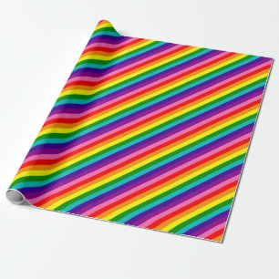 Rainbow Gay Pride LGBT Original 8 Streifen Flag Geschenkpapier