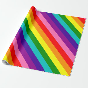 Rainbow Gay Pride LGBT Original 8 Streifen Flag Geschenkpapier