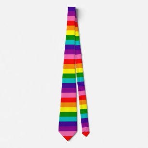 Rainbow Gay Pride LGBT Original 8 Streifen Flag Krawatte
