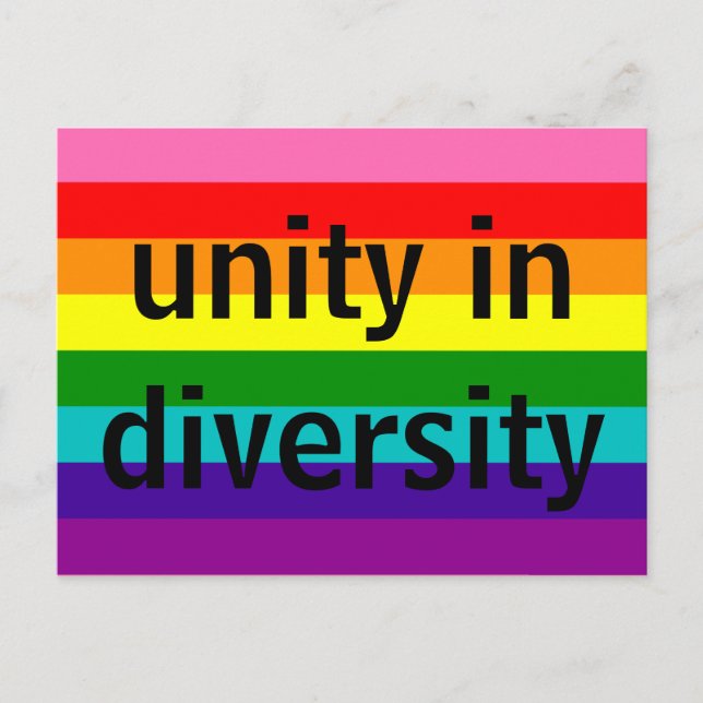 Rainbow Gay Pride LGBT Original 8 Streifen Postkarte (Vorderseite)