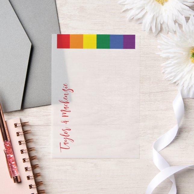 Rainbow Gay Wedding Text Template (Hochzeit)