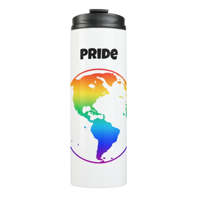 Rainbow-gefärbte Erde Thermosbecher (Vorderseite)