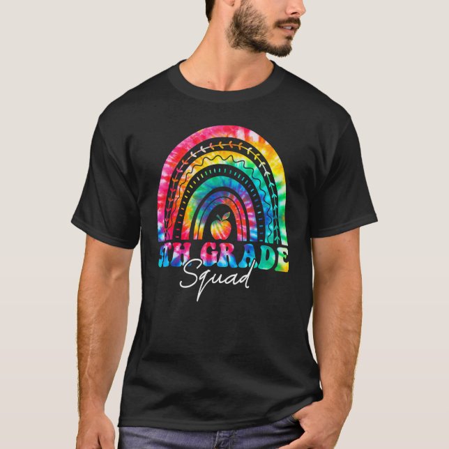 Rainbow-Gefärbte Krawatte 5. T-Shirt (Vorderseite)