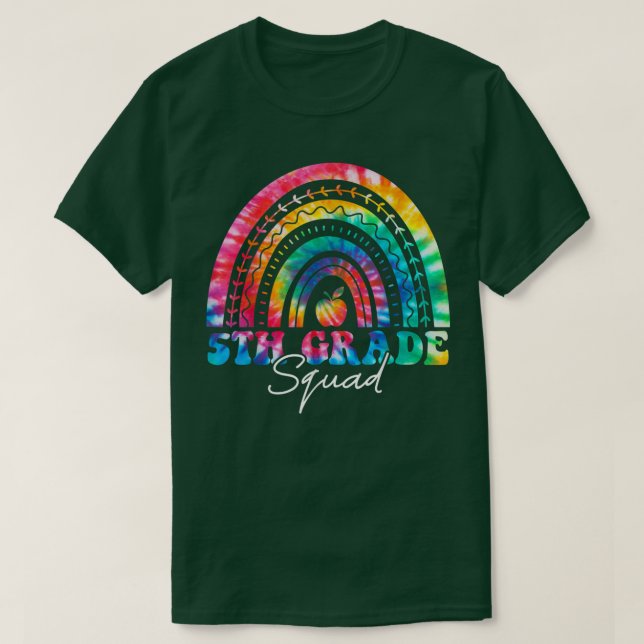 Rainbow-Gefärbte Krawatte 5. T-Shirt (Design vorne)