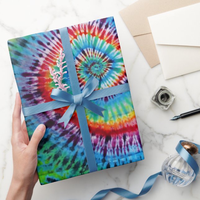 Rainbow Gefärbte Krawatte Geschenkpapier (Schenken)