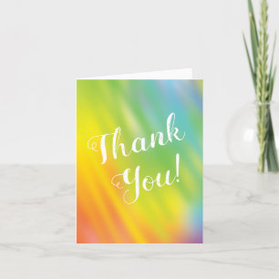 Rainbow Gefärbte Krawatte Kinderdusche Vielen Dank Dankeskarte