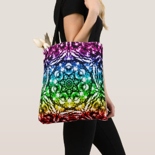 Rainbow Gefärbte Krawatte Mandala Star