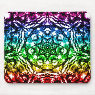 Rainbow Gefärbte Krawatte Mandala Star Mousepad