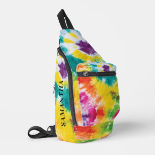 Rainbow Gefärbte Krawatte Personalisiert farbig Crossbody Bag