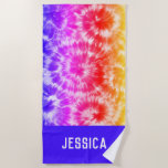Rainbow-Gefärbte Krawatte Psychedelischer Personal Strandtuch<br><div class="desc">Kann vollständig an Ihre Bedürfnisse angepasst werden.
© Gorjo Designs. Made for you via Zazzle Plattform. 

// Benötigen Sie Hilfe bei der Anpassung Ihres Designs? Andere Ideen got? Kontaktieren Sie mich (Zoe) direkt.</div>