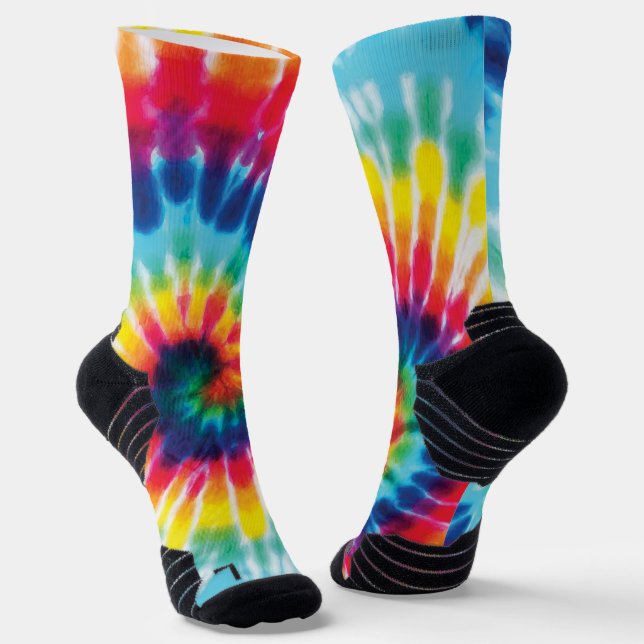 Rainbow-Gefärbte Krawatte Socken (Gewinkelt)