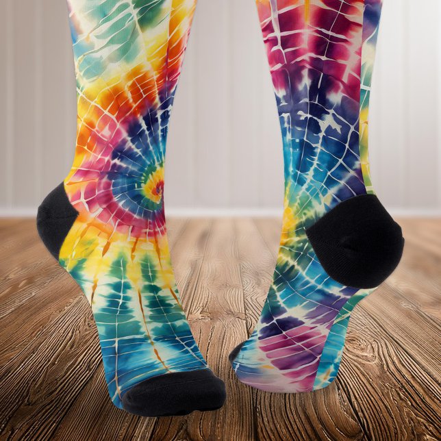 Rainbow-Gefärbte Krawatte Socken (Von Creator hochgeladen)