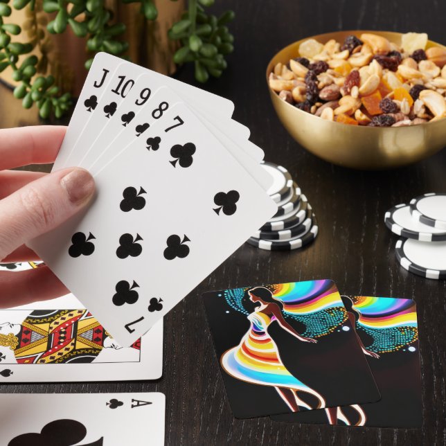 Rainbow-Gelassenheit Spielkarten (In Situ)