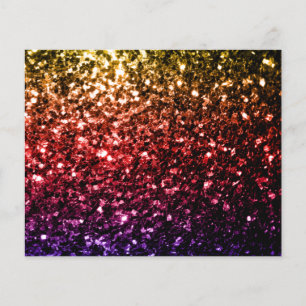 Rainbow-gelbe rote lila Imitate Glitzer Glitzern Flyer