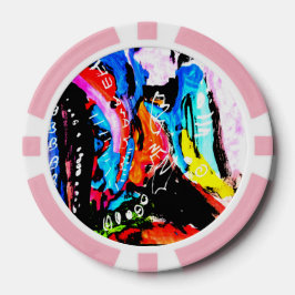 Rainbow gemischt pokerchips