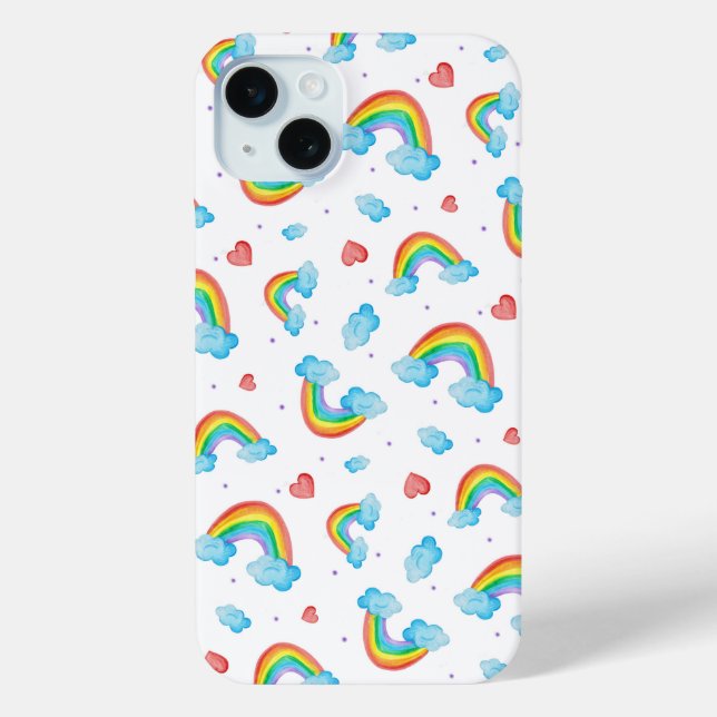 Rainbow Gemustert Case-Mate iPhone Hülle (Rückseite)