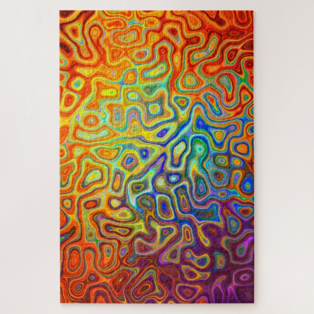 Rainbow-Geode-Puzzle Puzzle (Vertikal)