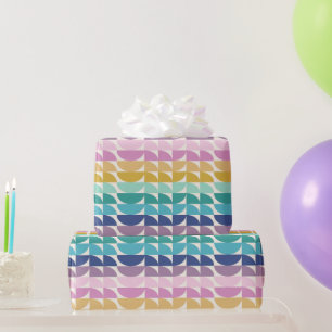 Rainbow Geometric Shapes Geschenkpapier