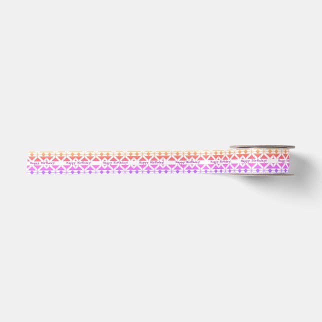 Rainbow Geometrics Satinband (Vorderseite)