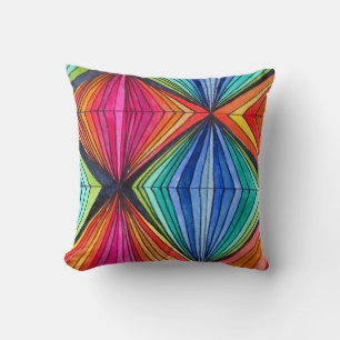 Rainbow Geometrisches Kunstkissen Kissen
