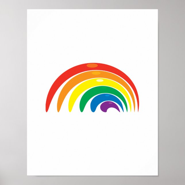 Rainbow Geometry Poster (Vorne)