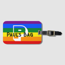 RAINBOW Gepäckanhänger TEXT KUSTOMIZE ODER PERSONI