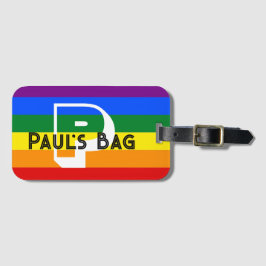 RAINBOW Gepäckanhänger TEXT KUSTOMIZE ODER PERSONI