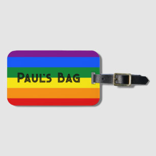 RAINBOW Gepäckanhänger TEXT KUSTOMIZE ODER PERSONI