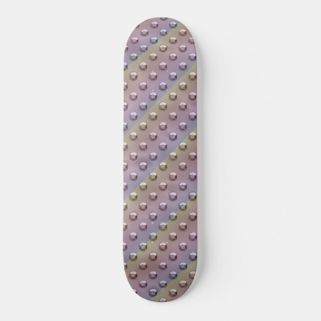 Rainbow-gepunktete Industriemetalplatte Skateboard (Vorderseite)