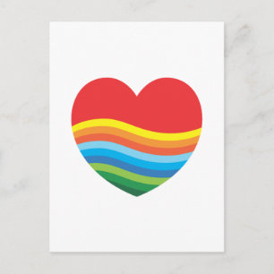 Rainbow Gift Popular Presular Heart Postkarte