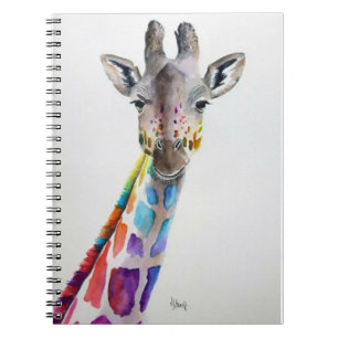 Rainbow Giraffe Notizblock