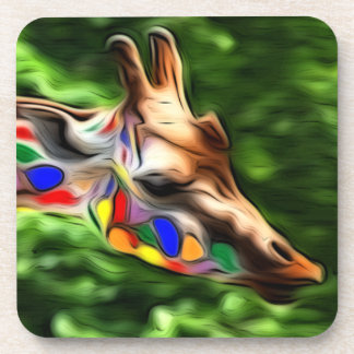 Rainbow Giraffe Untersetzer