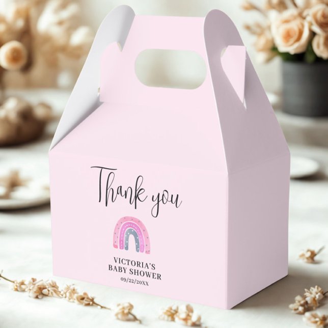  Rainbow Girl Baby Shower Geschenkschachtel (Von Creator hochgeladen)