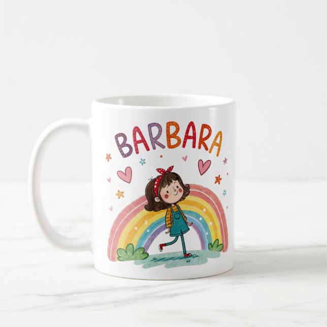 Rainbow Girl Barbara 1 Kaffeetasse (Links)