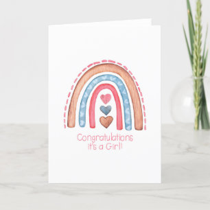Rainbow Girl Card Karte