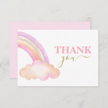 Rainbow Girl Danke Note Card