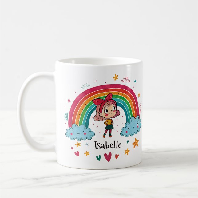 Rainbow Girl Isabelle 2 Kaffeetasse (Links)