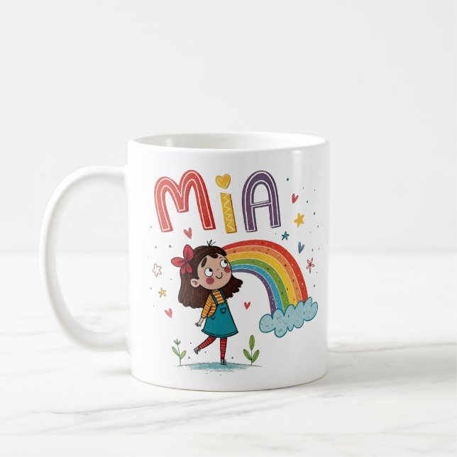 Rainbow Girl Mia 1 Kaffeetasse (Links)