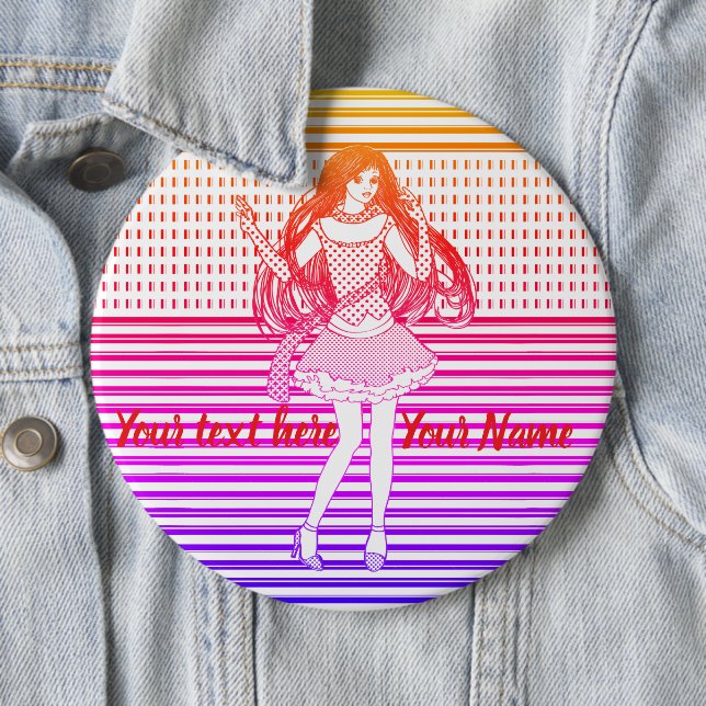 Rainbow girlfriend button (Beispiel)