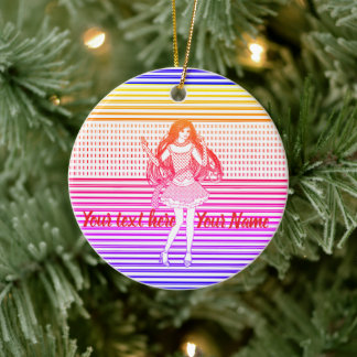 Rainbow girlfriend keramik ornament