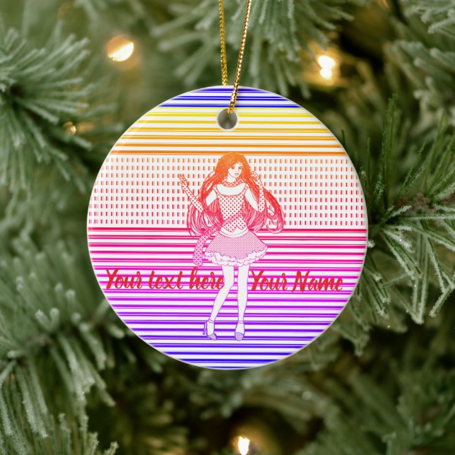 Rainbow girlfriend keramik ornament (Baum)