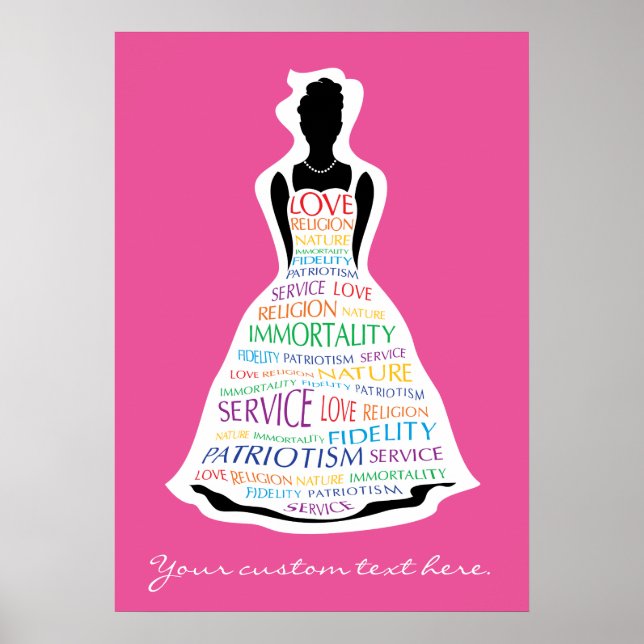 Rainbow Girls Assembly, Masonic Custom Poster Art (Vorne)