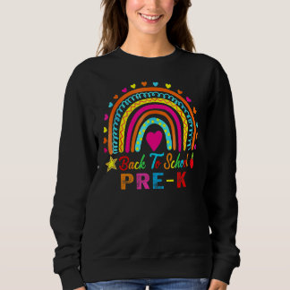 Rainbow Girls Boy Teacher Team Pre K S Sweatshirt