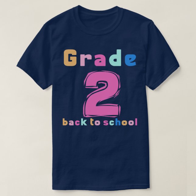 Rainbow Girls Boys Teacher Niedlich 2. Klasse T-Shirt (Design vorne)