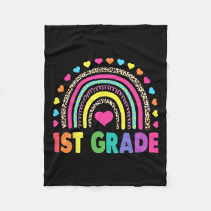 Rainbow Girls Boys Teacher Team 1st Gr Fleecedecke