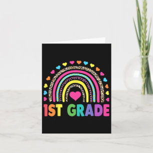Rainbow Girls Boys Teacher Team 1st Gr Karte