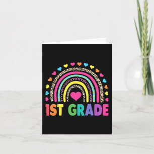 Rainbow Girls Boys Teacher Team 1st Gr Karte