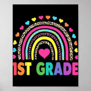 Rainbow Girls Boys Teacher Team 1st Gr Poster