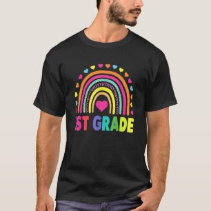 Rainbow Girls Boys Teacher Team 1st Gr T-Shirt