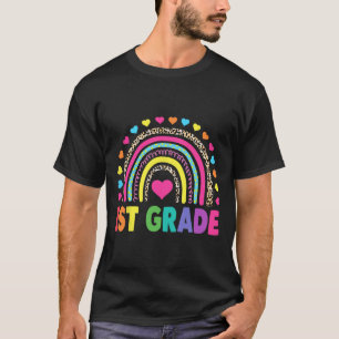 Rainbow Girls Boys Teacher Team 1st Gr T-Shirt